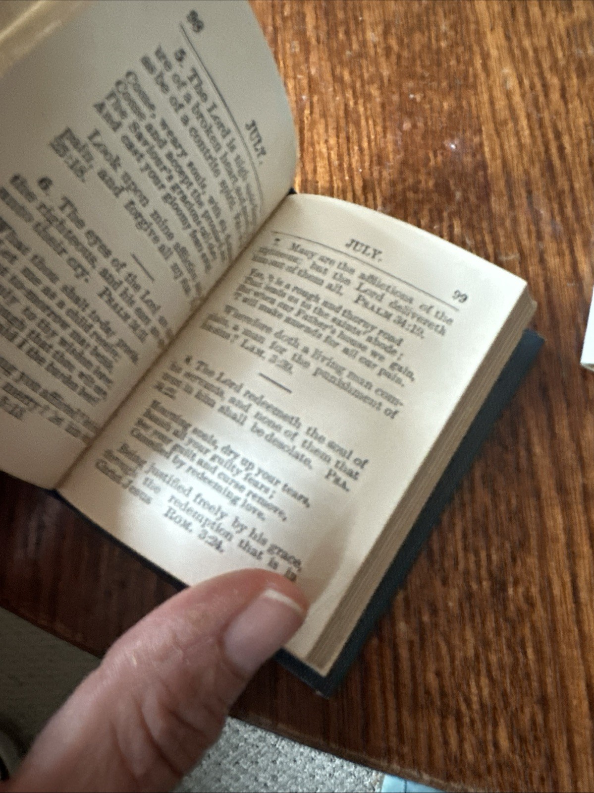 Antique Mini Books Daily Food For Christians, The Little Bible, Christmas Storie