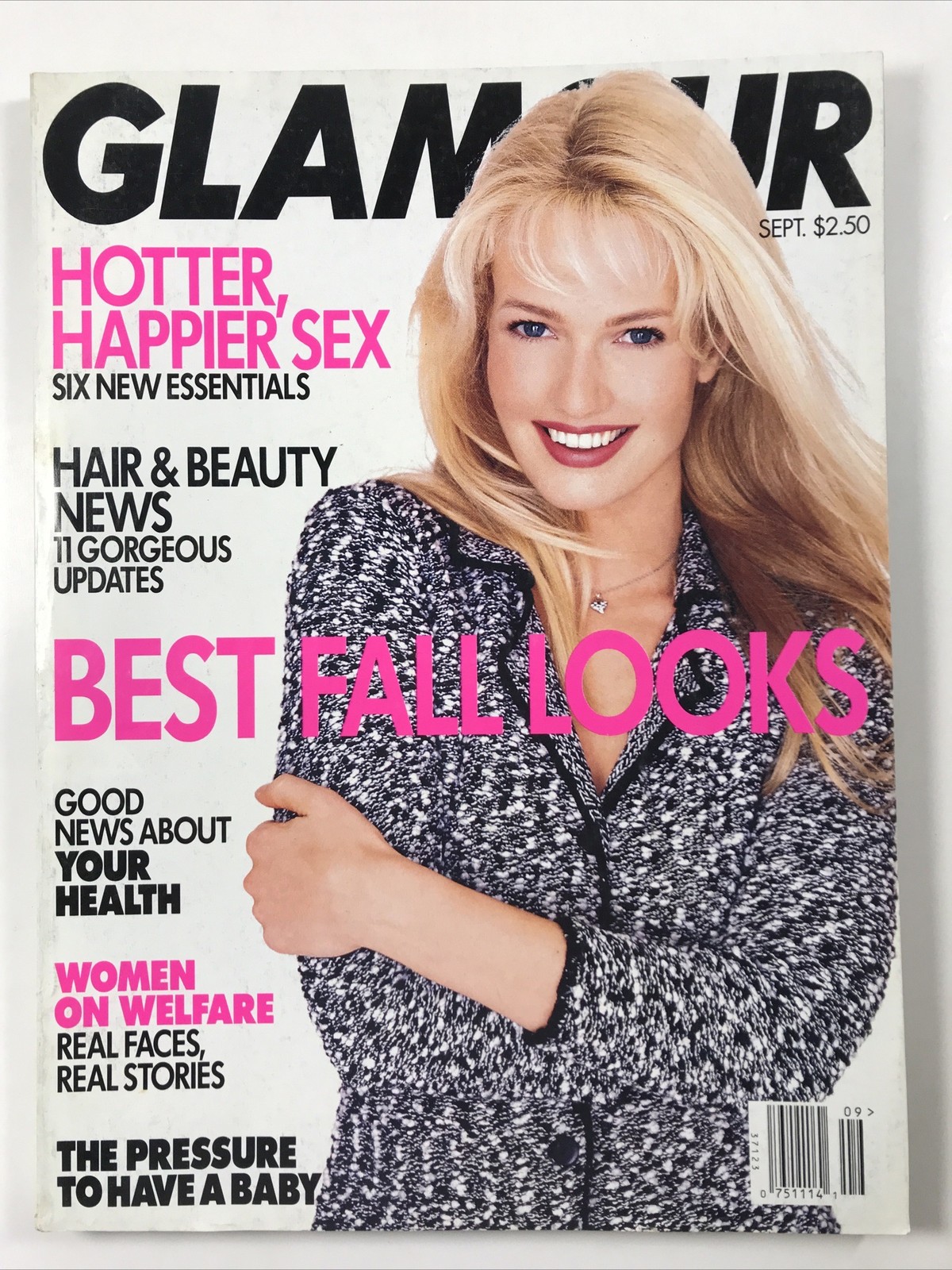 GLAMOUR magazine September 1995-Fashion makeup hair Best Fall Looks Karen Mulder