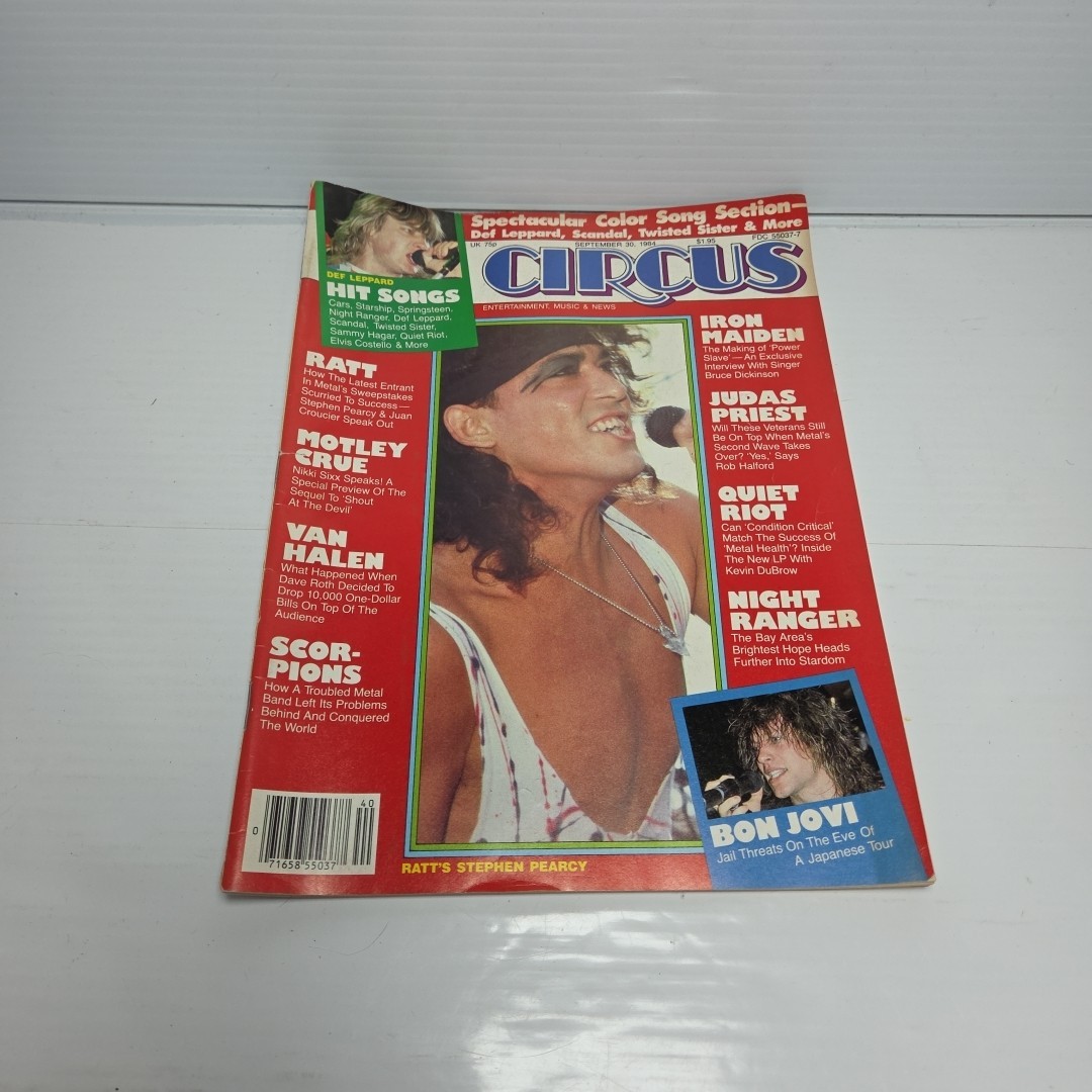 Circus Magazine -Sept 30, 1984 Judas Priest, Ozzy, Sabbath, RATT, Scorpions