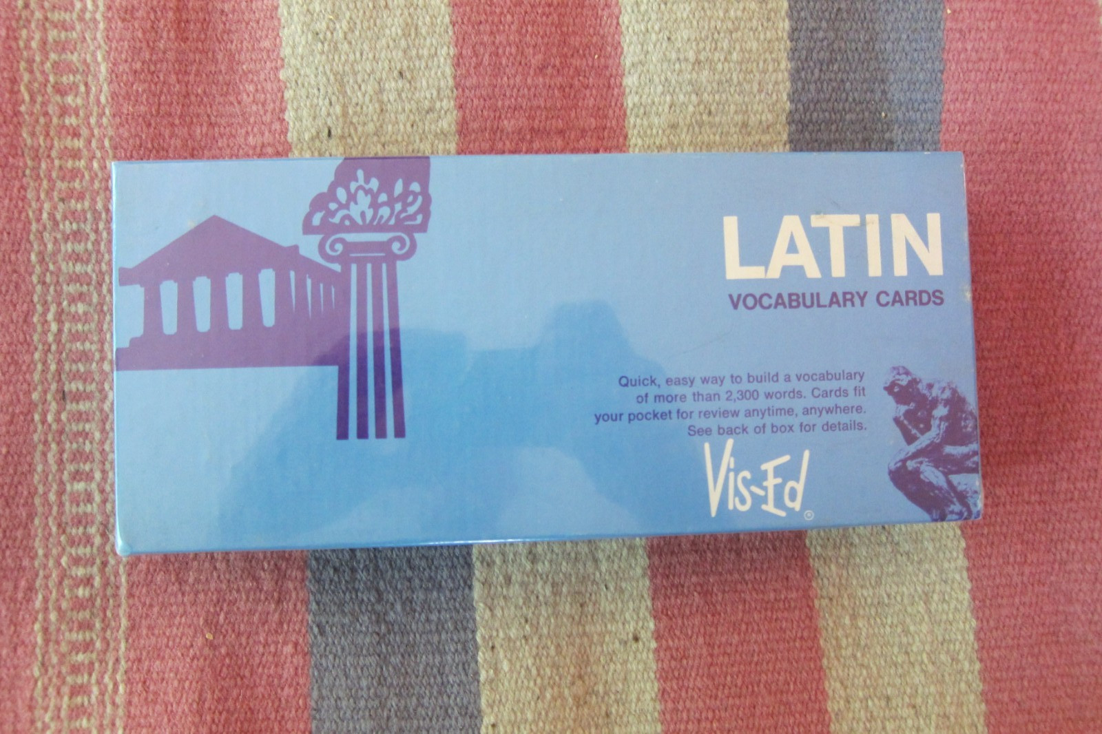 Brand New Sealed Vintage Vis-Ed Latin Vocabulary Flash Cards Latin Language
