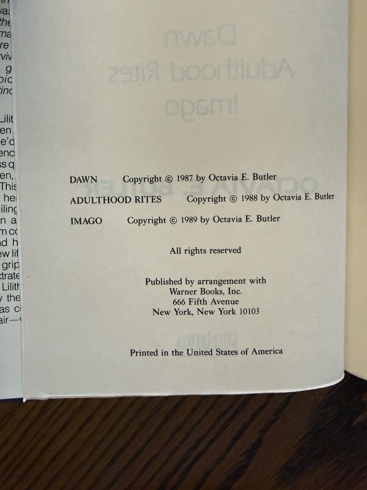 Xenogenesis by Octavia E. Butler (1989, Hardcover)