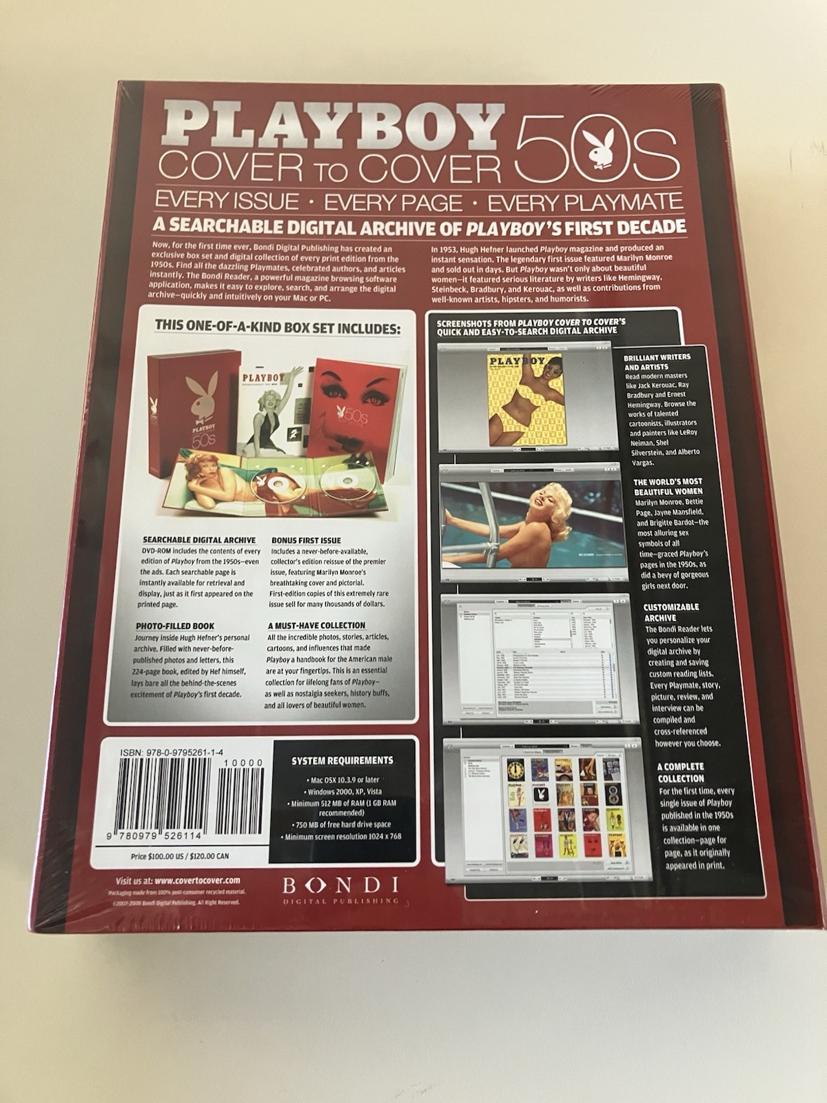 Playboy Cover to Cover the 50&rsquo;s Book Magazine & Digital Archive NEW SEALED