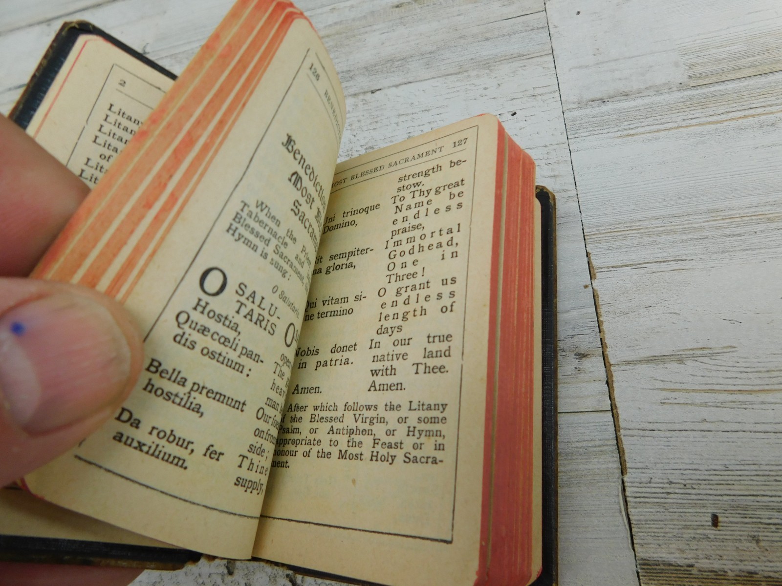 Vtg Mini Prayer Manual Book « The Key Of Heaven » Burns,Oates & Washbourne