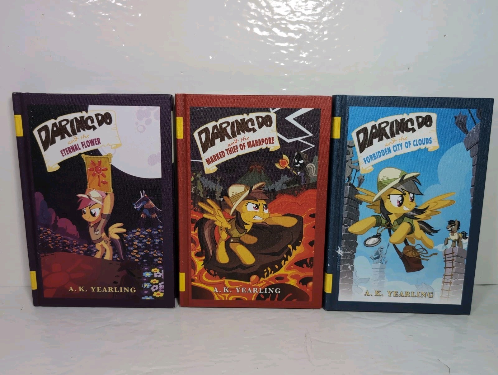 My Little Pony Daring Do Book Lot 3 A.K. Yearling Hard Cover!!