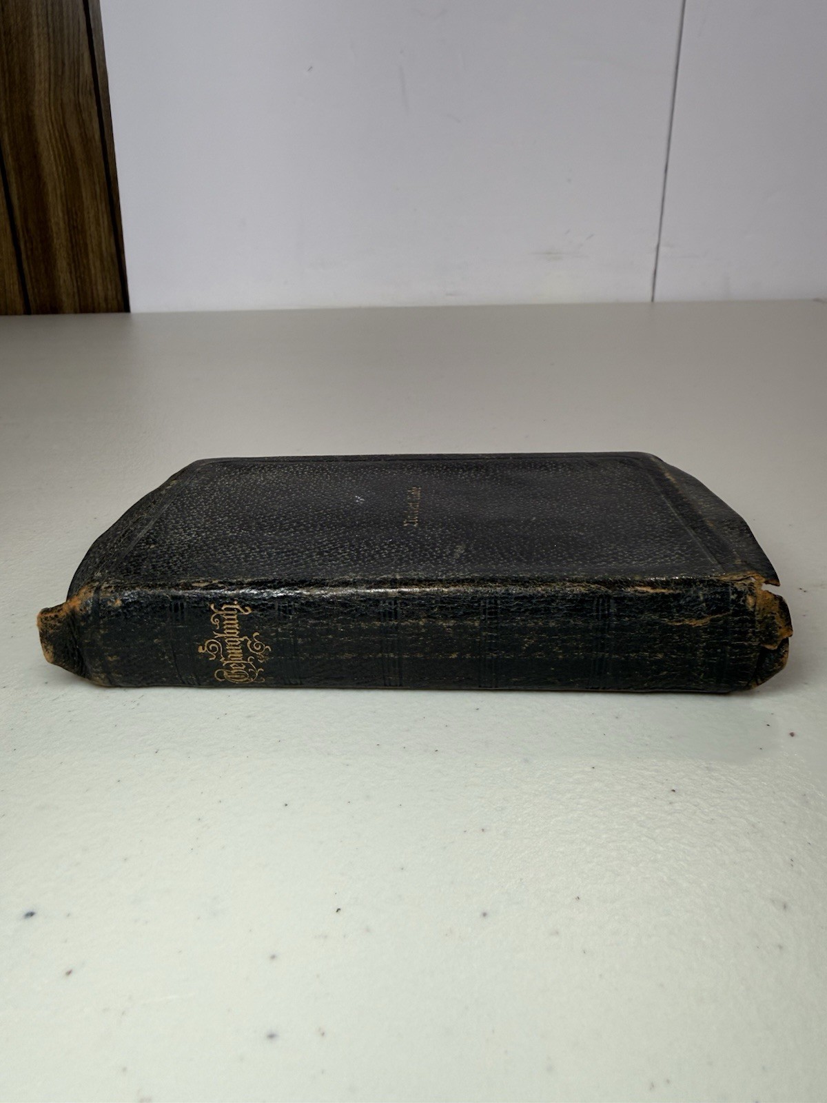 Antique German Hymnal Religion Song Book Vintage Pocket Size Leather 1922