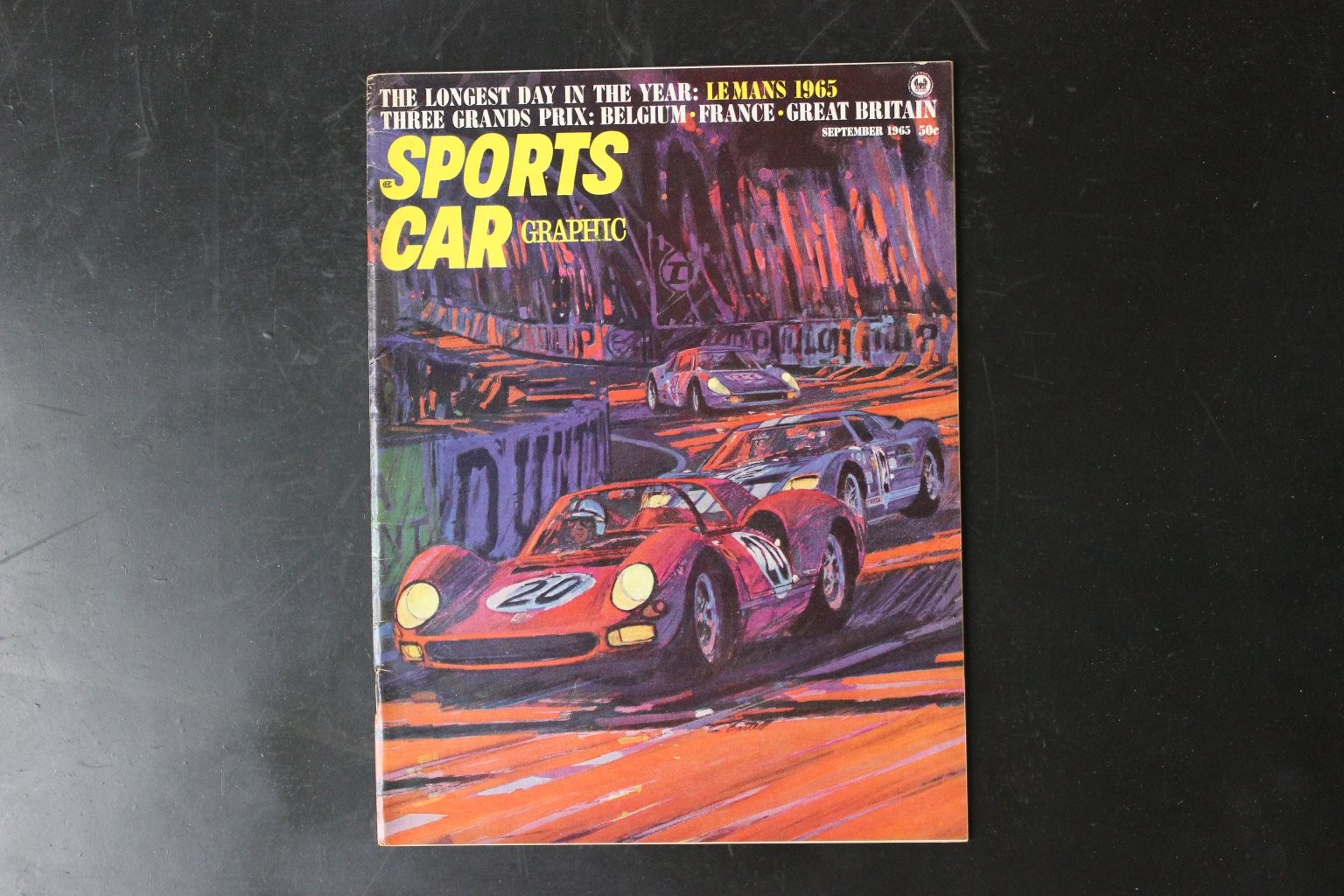 SPORTS CAR GRAPHIC September 1963 Le Mans Race Ferrari Magazine Vintage