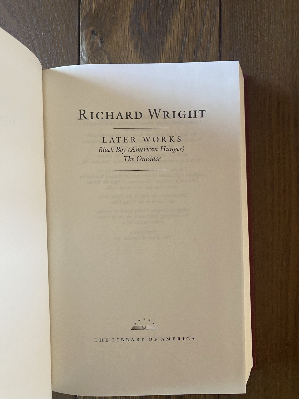 Richard Wright 2 Volumes The Library of America
