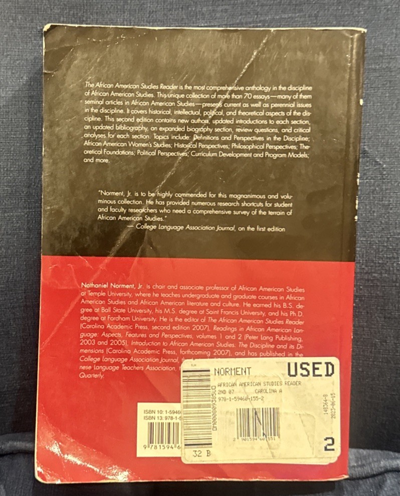 The African American Studies Reader by Nathaniel Norment, Jr.