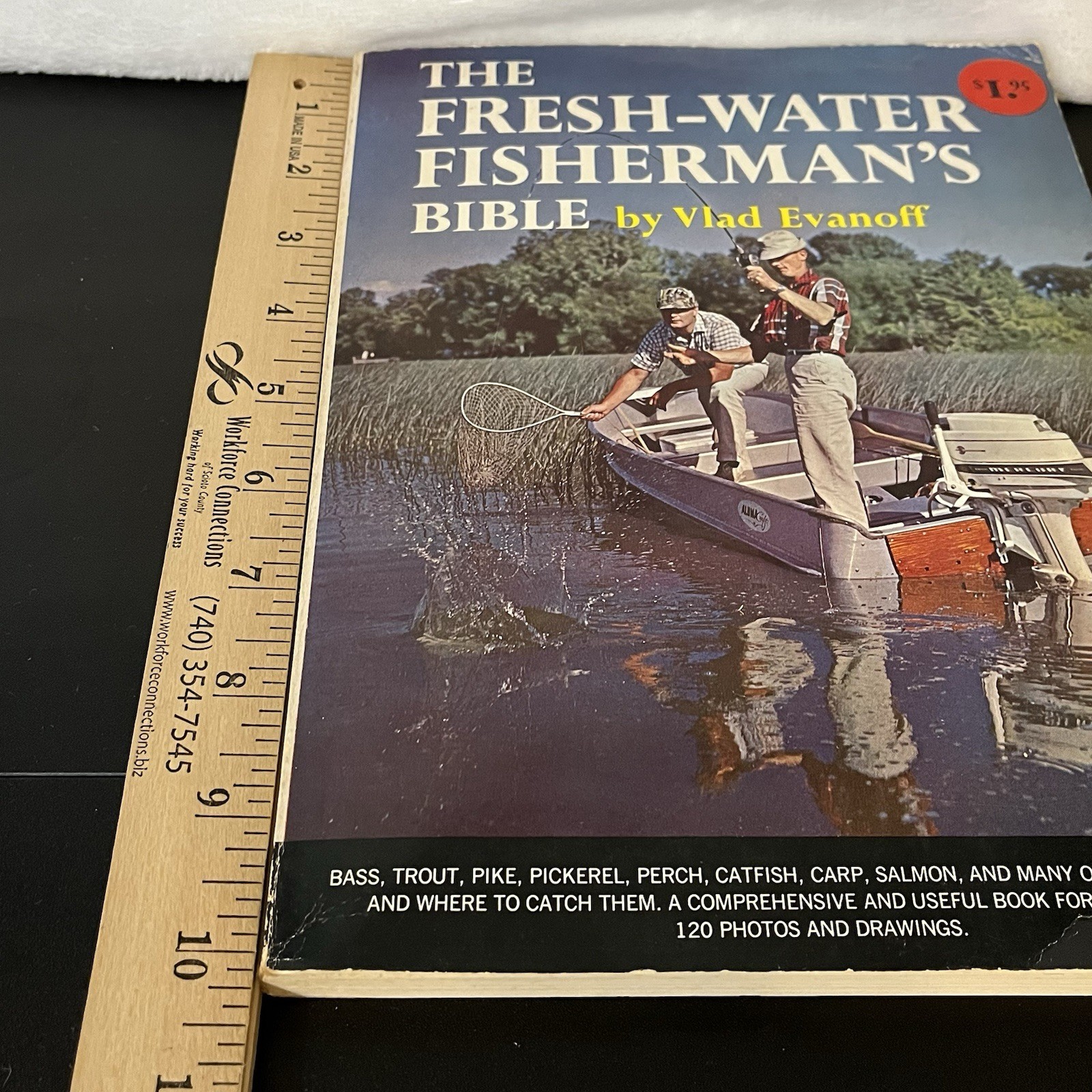Vintage 1964 The Fresh-Water Fisherman&rsquo;s Bible Book 180 Pages Vlad Evanoff