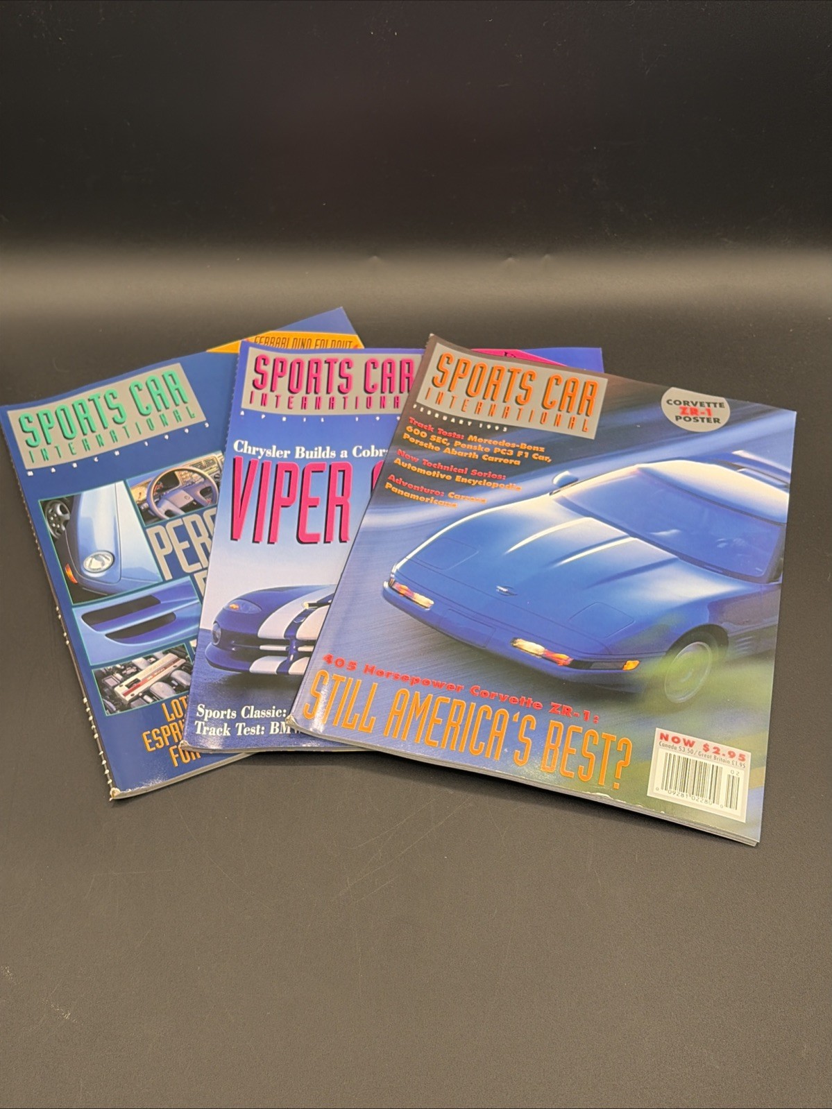 Sports Car International Magazine 1993 Feb, Mar, Apr Lot Set Of 3 Good Condition