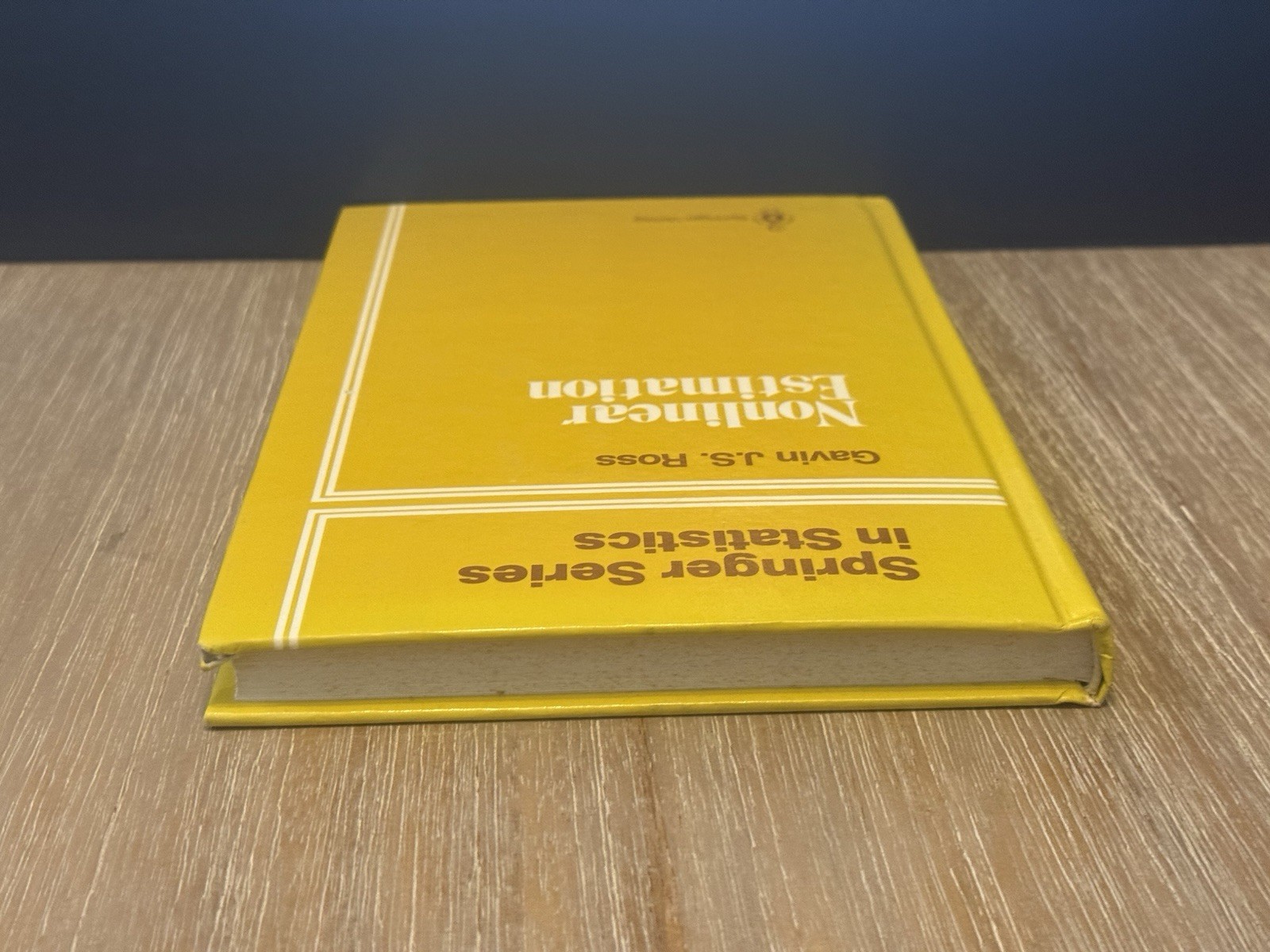 Nonlinear Estimation (Springer Series in Statistics) by Gavin J.S. Ross 1990 HC