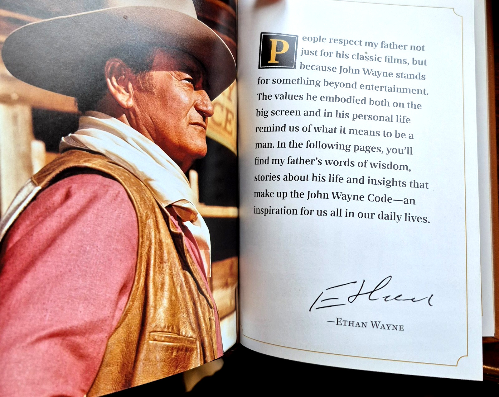 THE JOHN WAYNE CODE (2017 Easton Press Collectors Ed, Genuine Leather, Like New)