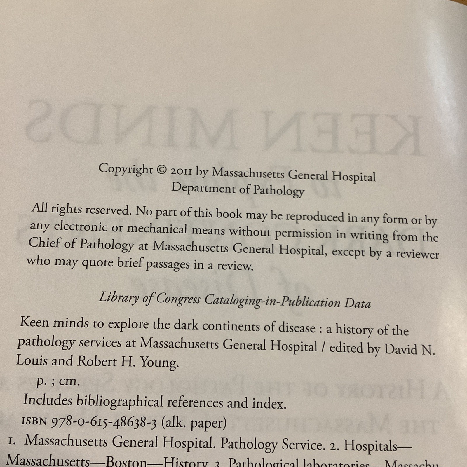 Keen Minds To Explore Dark Continents Of Disease Pathology Mass General Hospital