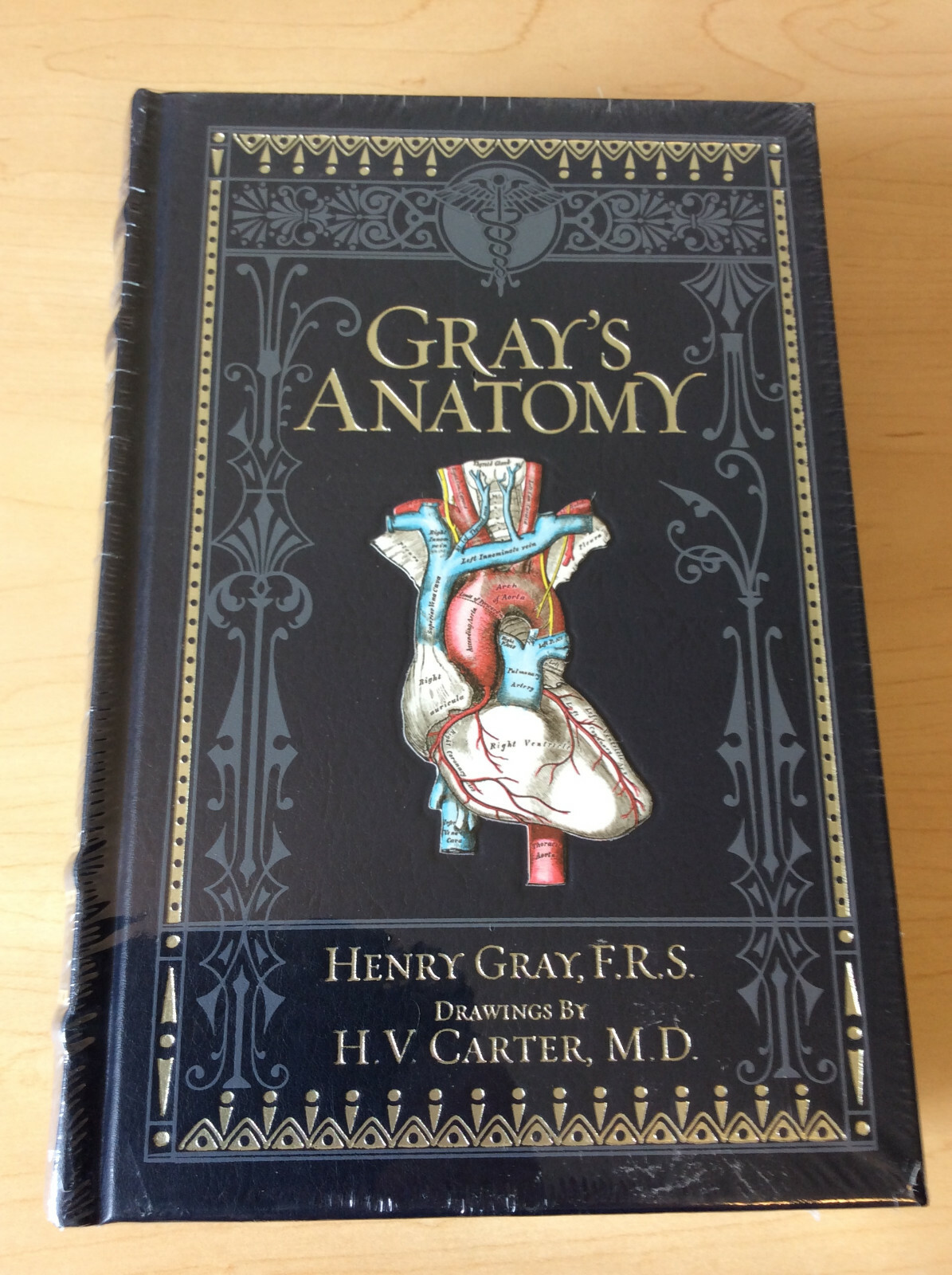 Gray&rsquo;s Anatomy by Henry Gray, F.R.S. drawings by H.V. Carter, M.D. leather-bound