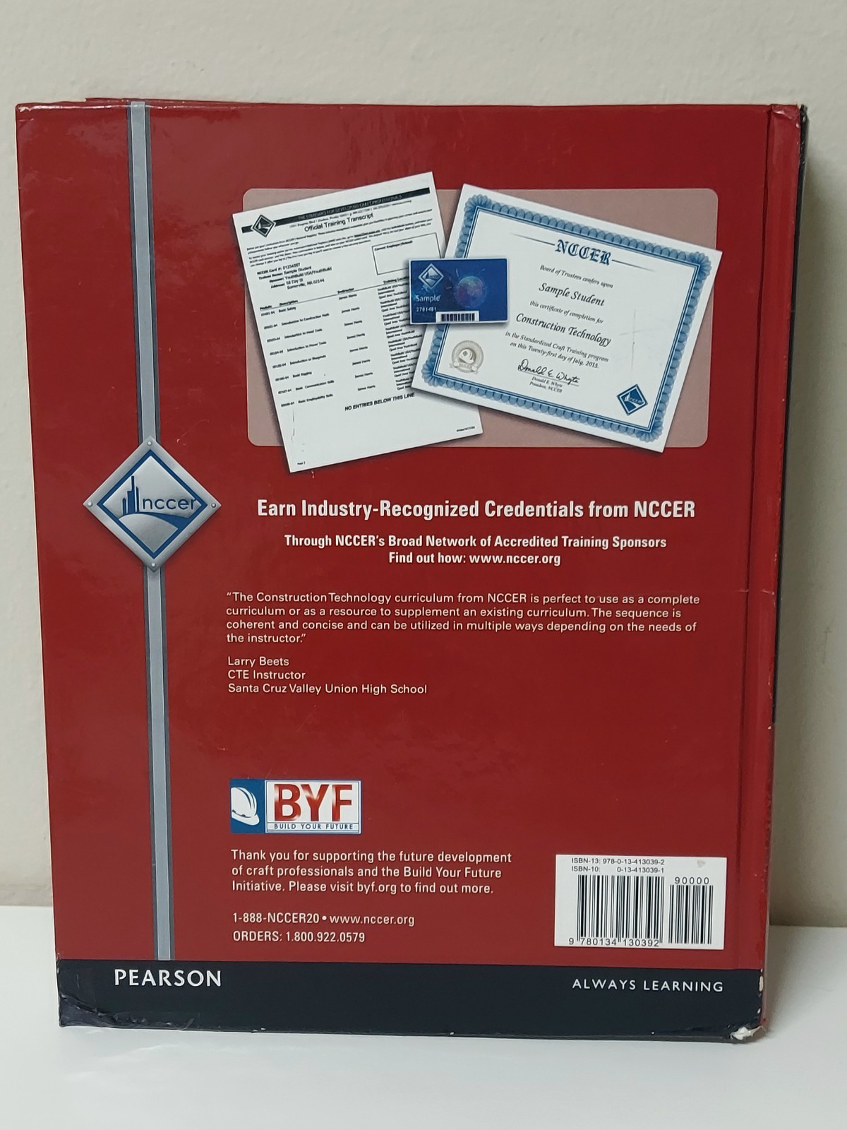 🔥 Construction Technology Trainee Guide 4th Edition NCCER Hardcover 0134130391