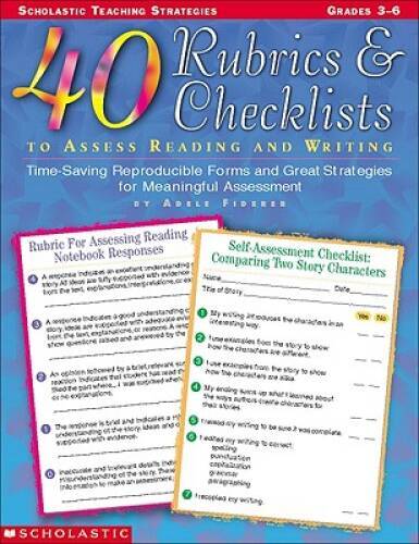 40 Rubrics Checklists to Assess Reading and Writing (Grades 3-6) – GOOD