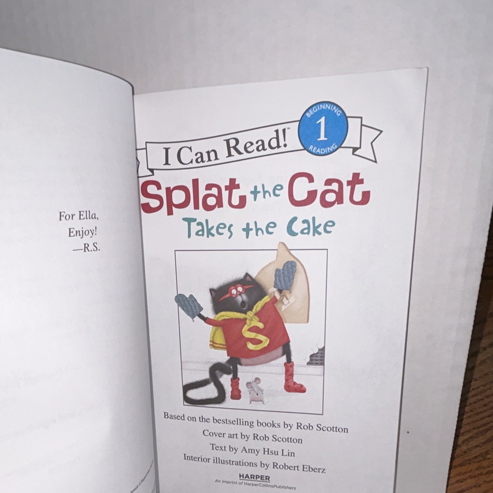 I Can Read! Splat the Cat Takes the Cake PB Picture Book Illustrated Ages 4-8