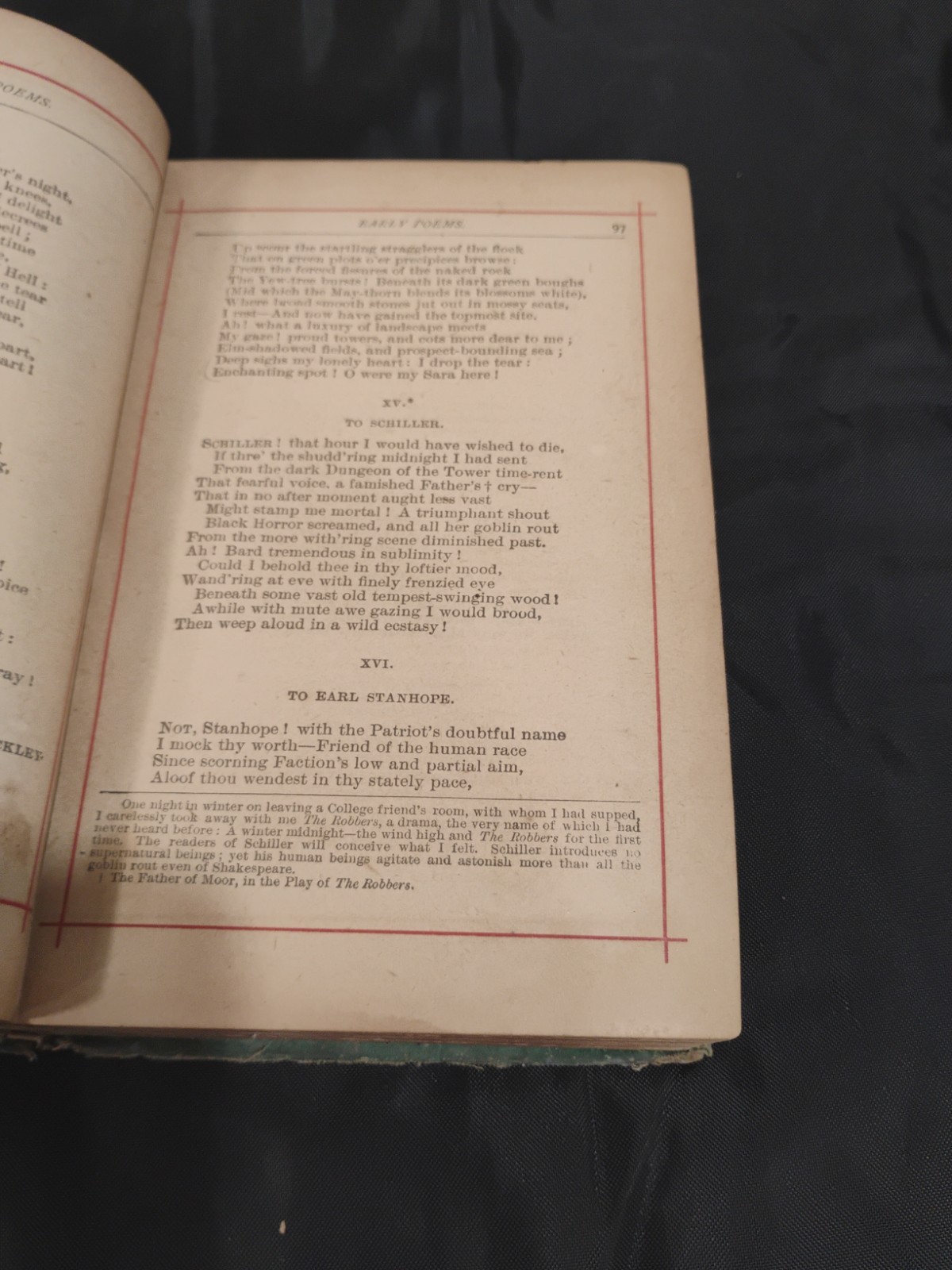 Antique Coleridges Poems Printed By Belford, Chicago, Il. 600+ Pages
