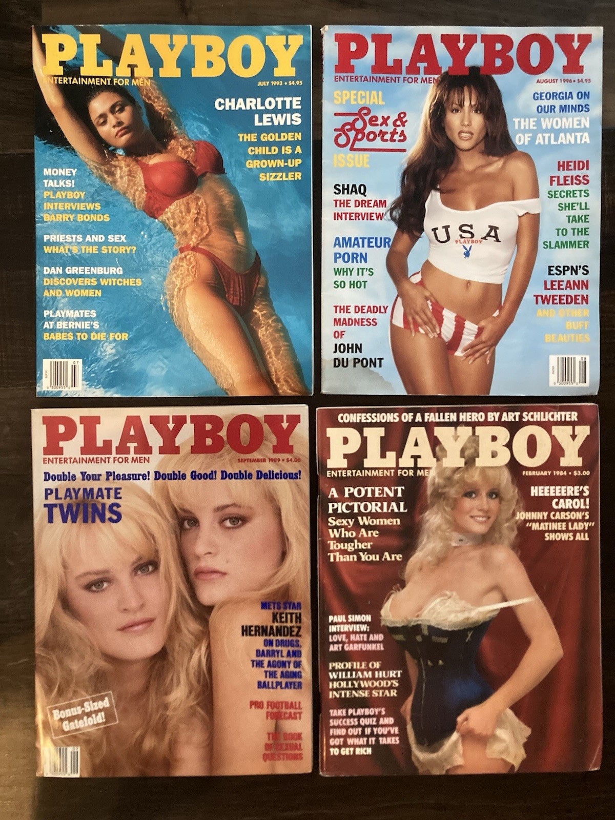 Vintage Lot PLAYBOY Magazine (1967-2001) 25 Issues Vanna White