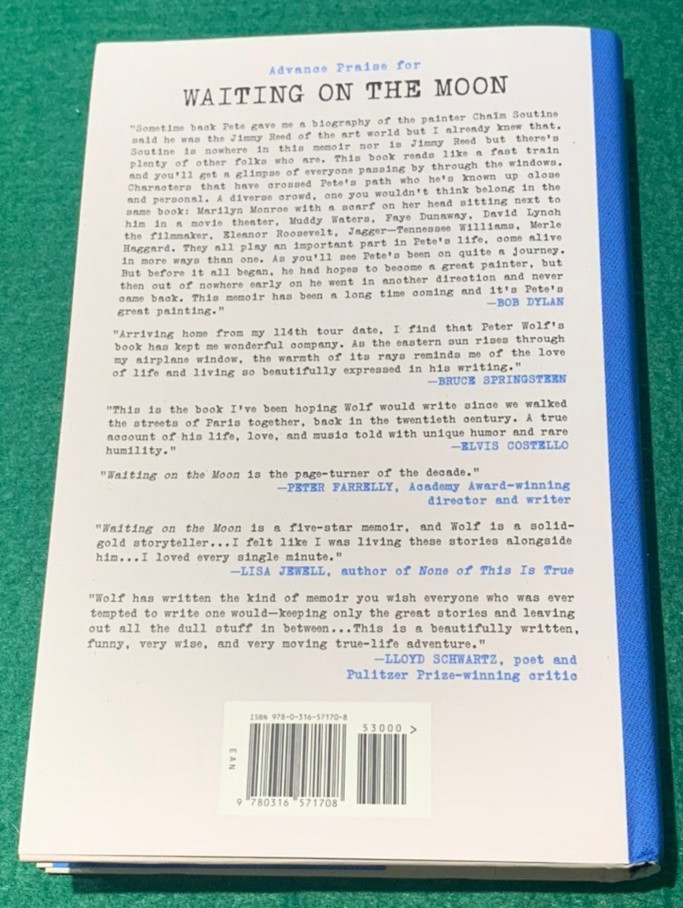 Waiting on the Moon by Peter Wolf SIGNED 1st/1st HC DJ 2025 Memoir J Geils COA