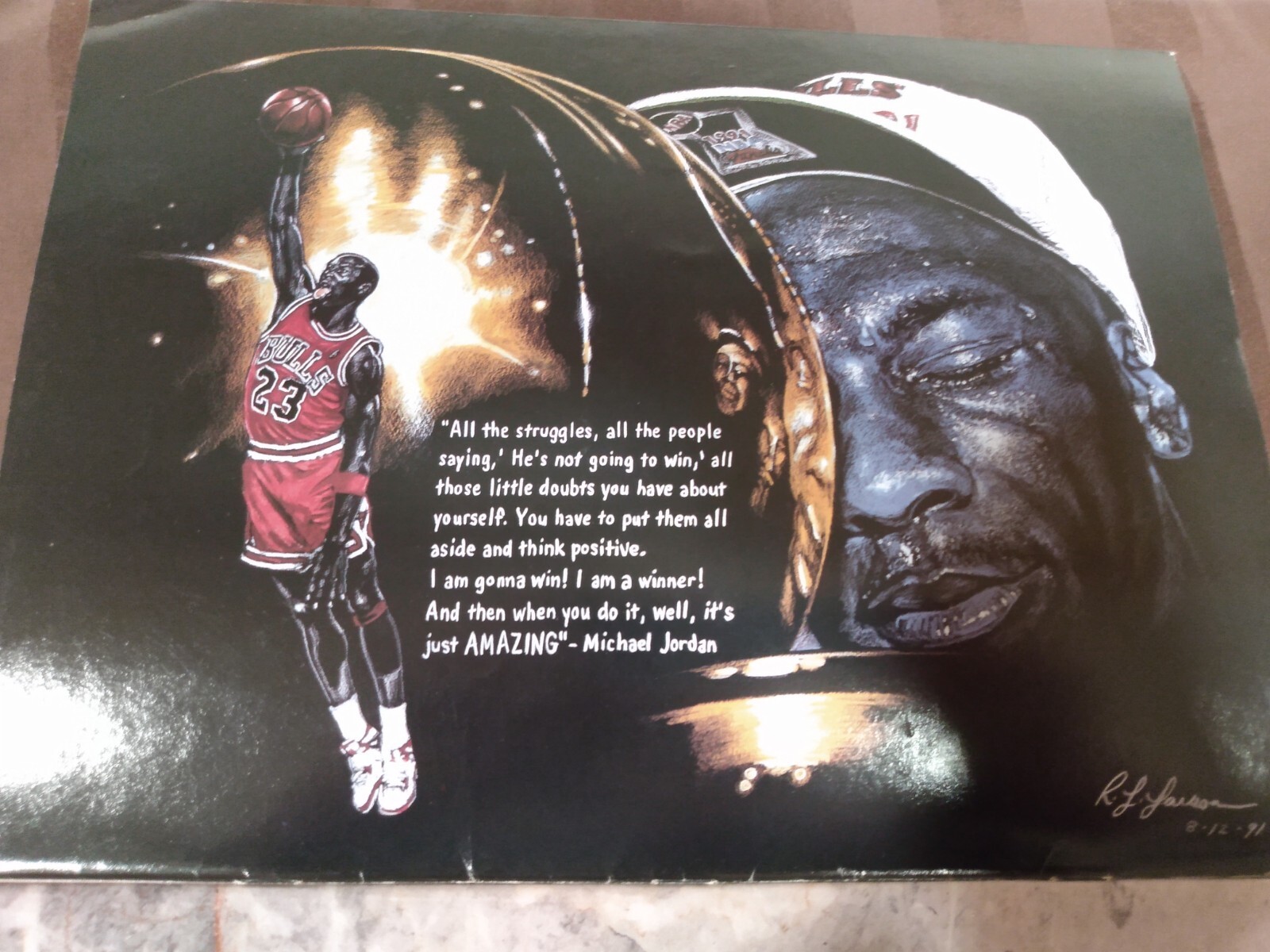 Micheal Jordan Shaquille O Neal June 1992 Beckett Basketball Monthly