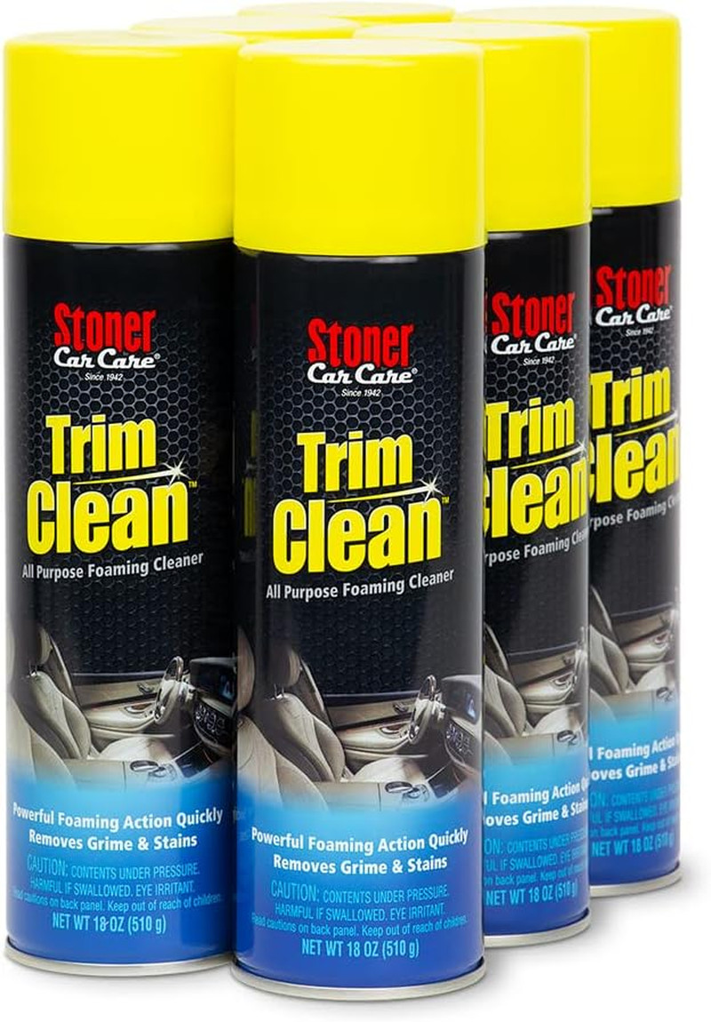Stoner Car Care 91134 Trim Clean – Foaming Interior Cleaner, 18 Oz (Pack of 6)