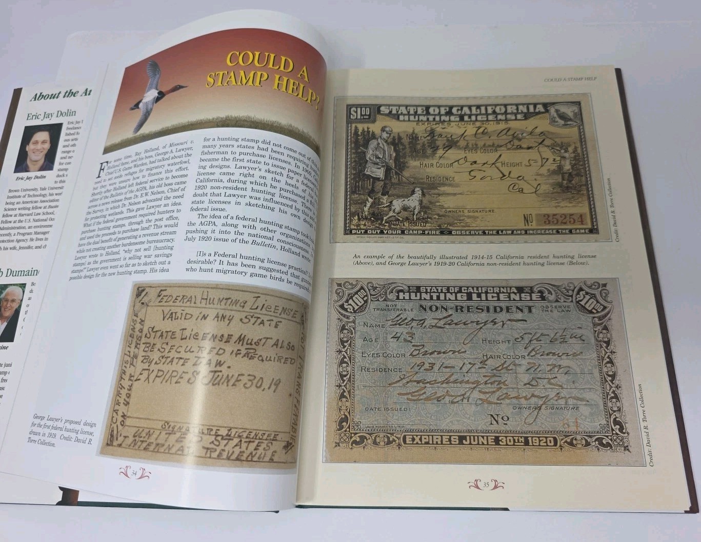The Duck Stamp Story – Hardcover By Dolin, Eric Jay – VERY GOOD