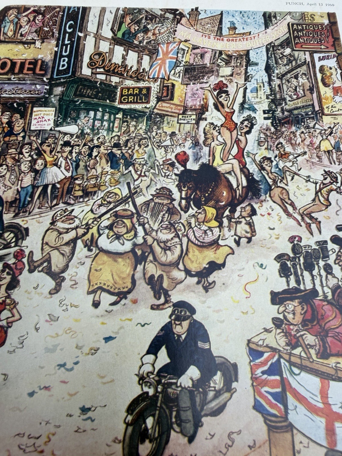 Punch Magazine Apr 13 1960 Humor Satire Illustrated Ronald Searle Britain