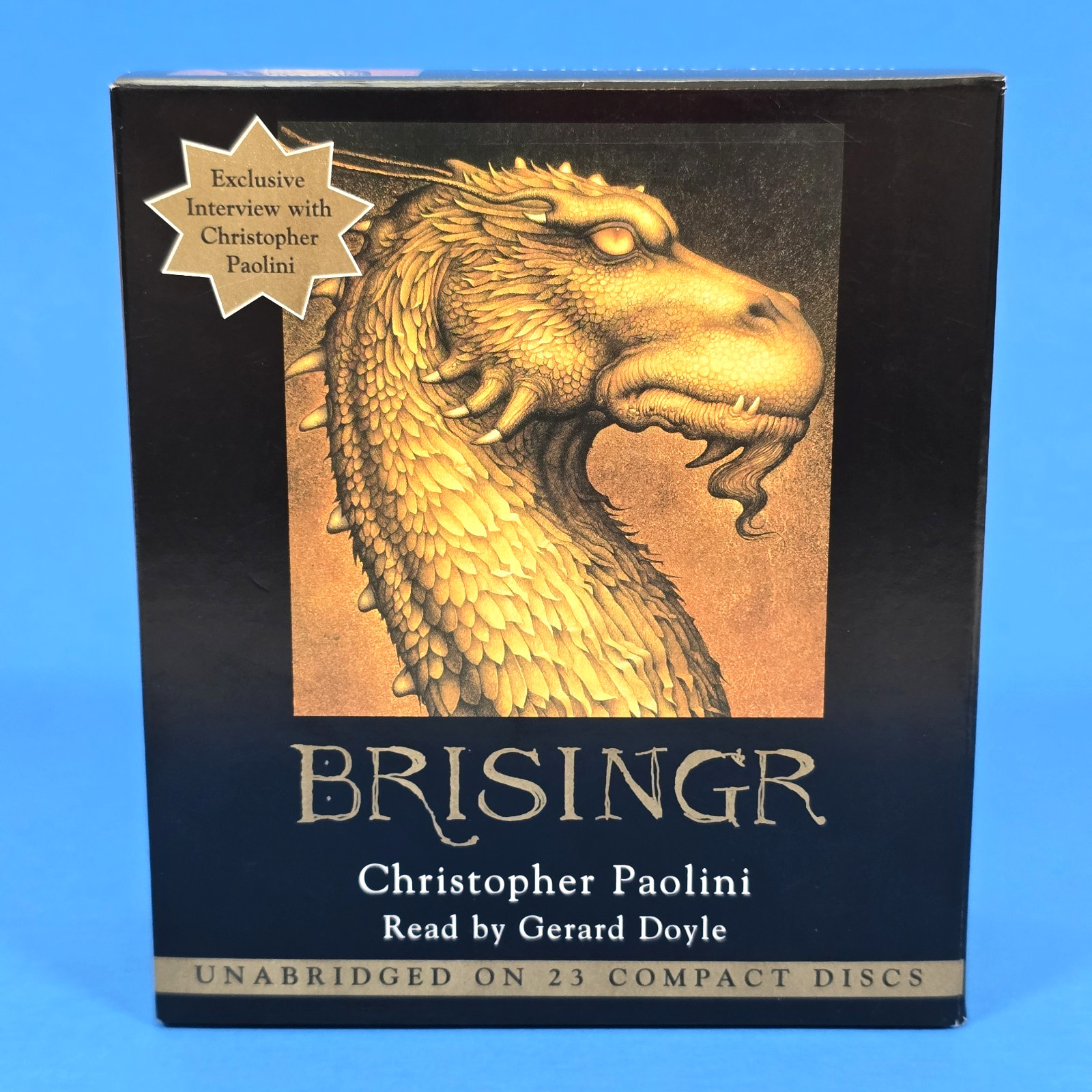 ERAGON ELDEST BRISINGR INHERITANCE AUDIOBOOK CD LOT CHRISTOPHER PAOLINI FANTASY