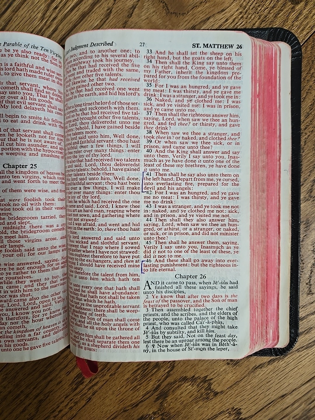 Holy Bible King James Version Self-Pronouncing Red-Letter Edition 1st Edition