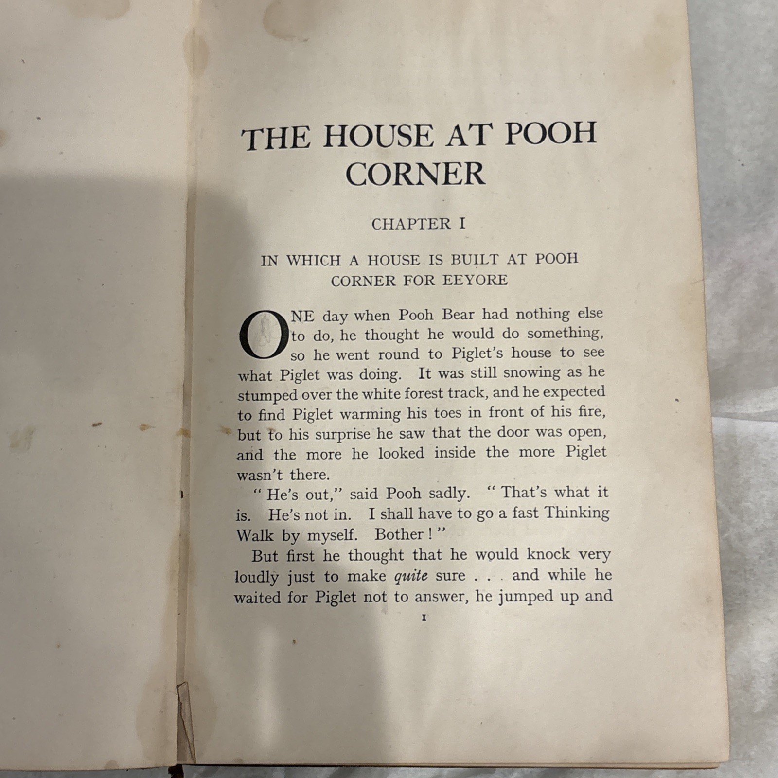 The House at Pooh Corner, A.A.Milne,1928 Deluxe TRUE Stated First Edition Winnie