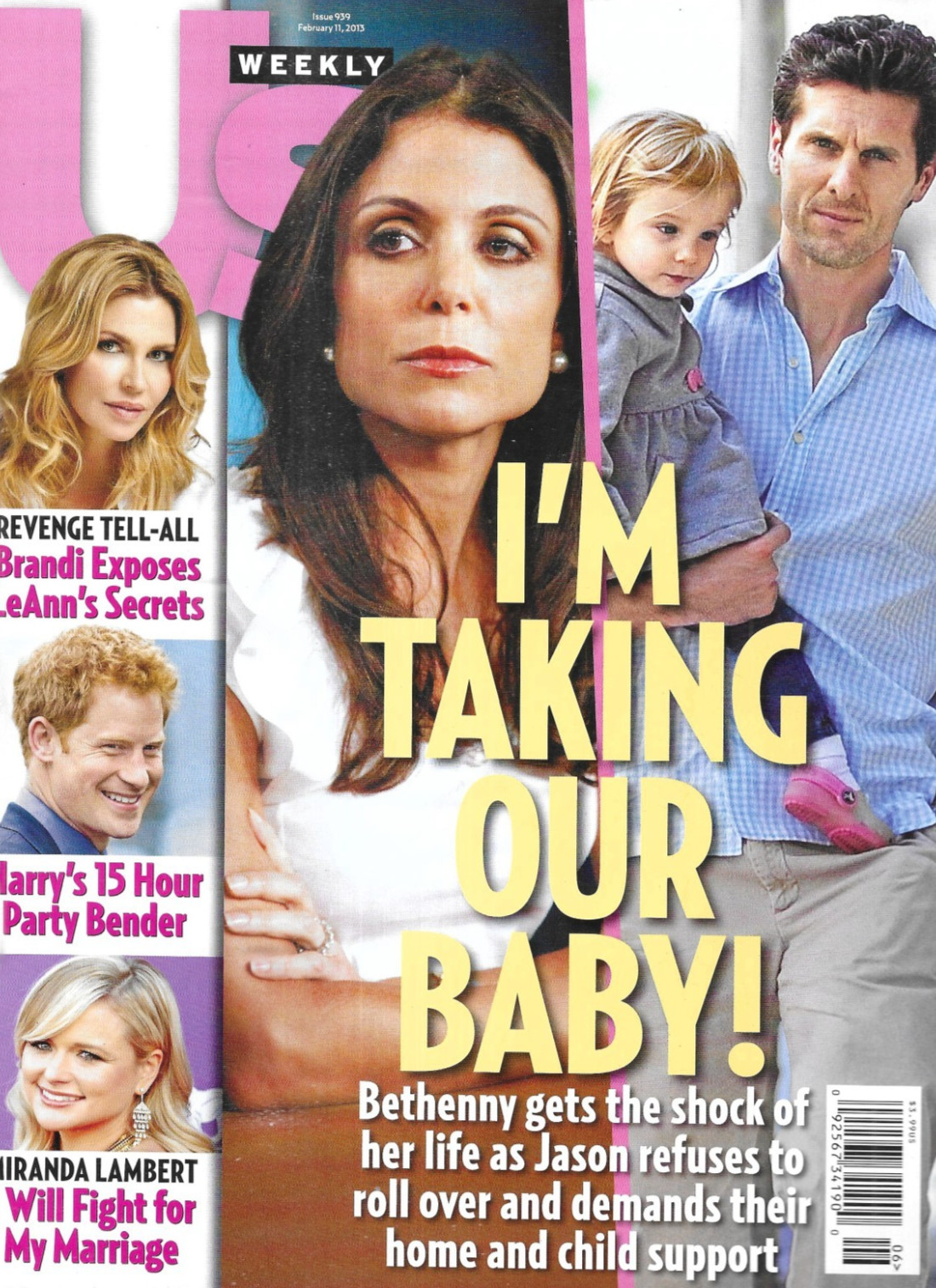 Us Weekly Magazine Bethenny Frankel Prince Harry Brandi Glanville Mirand Lambert