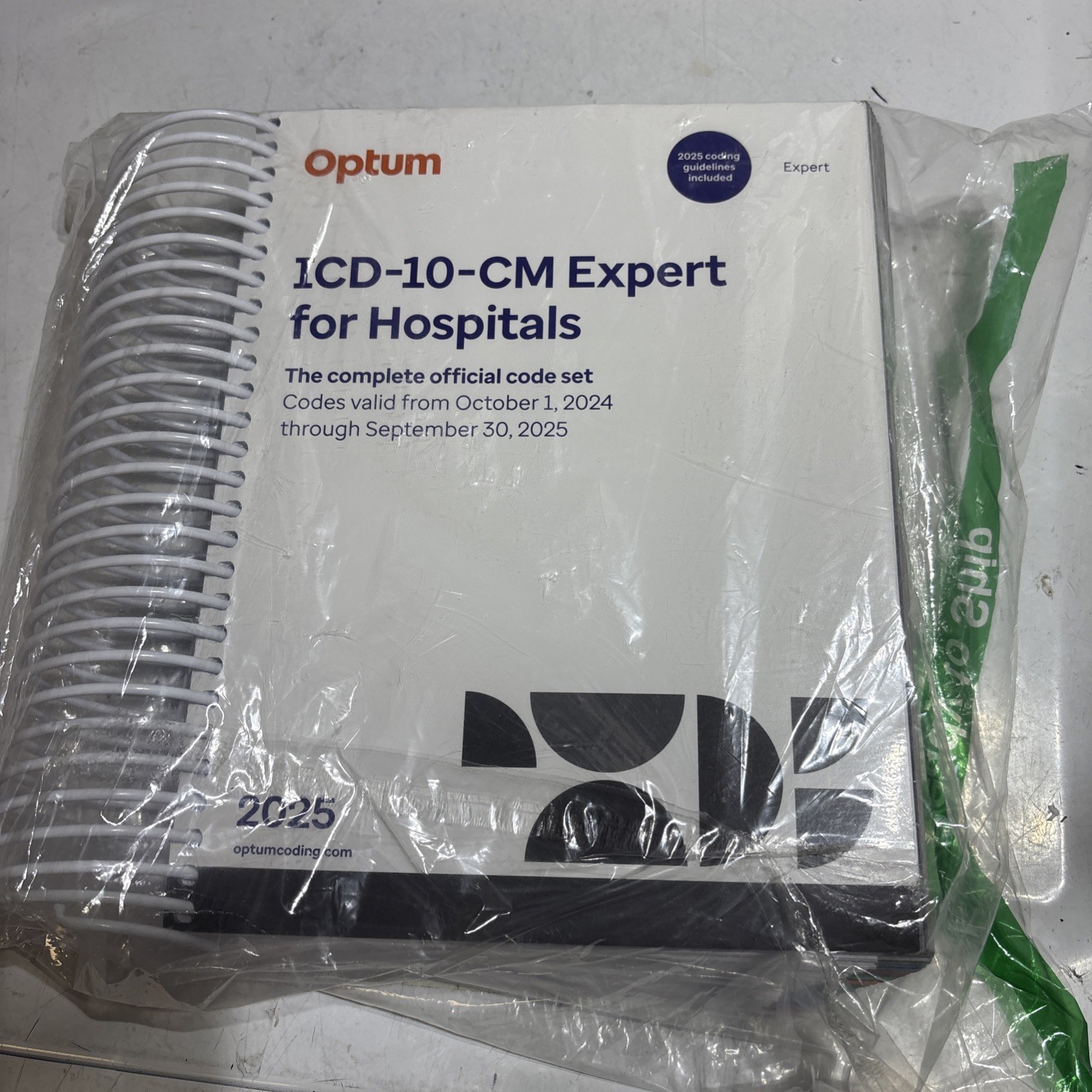 New Sealed 2025 ICD-10-CM Expert for Hospitals with guidelines Spiral
