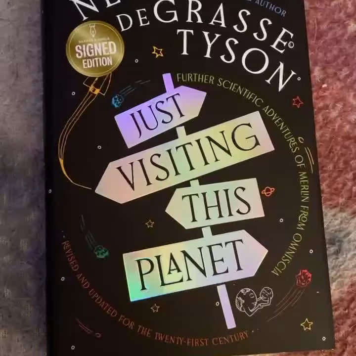 Signed Neil deGrasse Tyson – Just Visiting This Planet Book