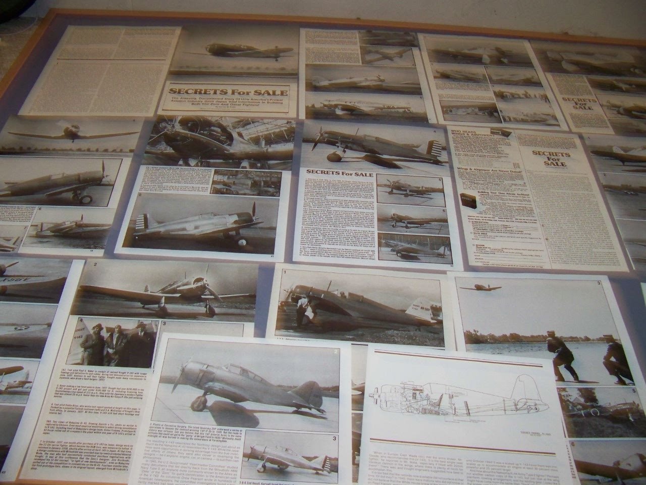 U.S. PREWAR WW2 AIRCRAFT « SECRETS FOR SALE » V-143..PHOTOS/HISTORY/VARIANTS (57K)