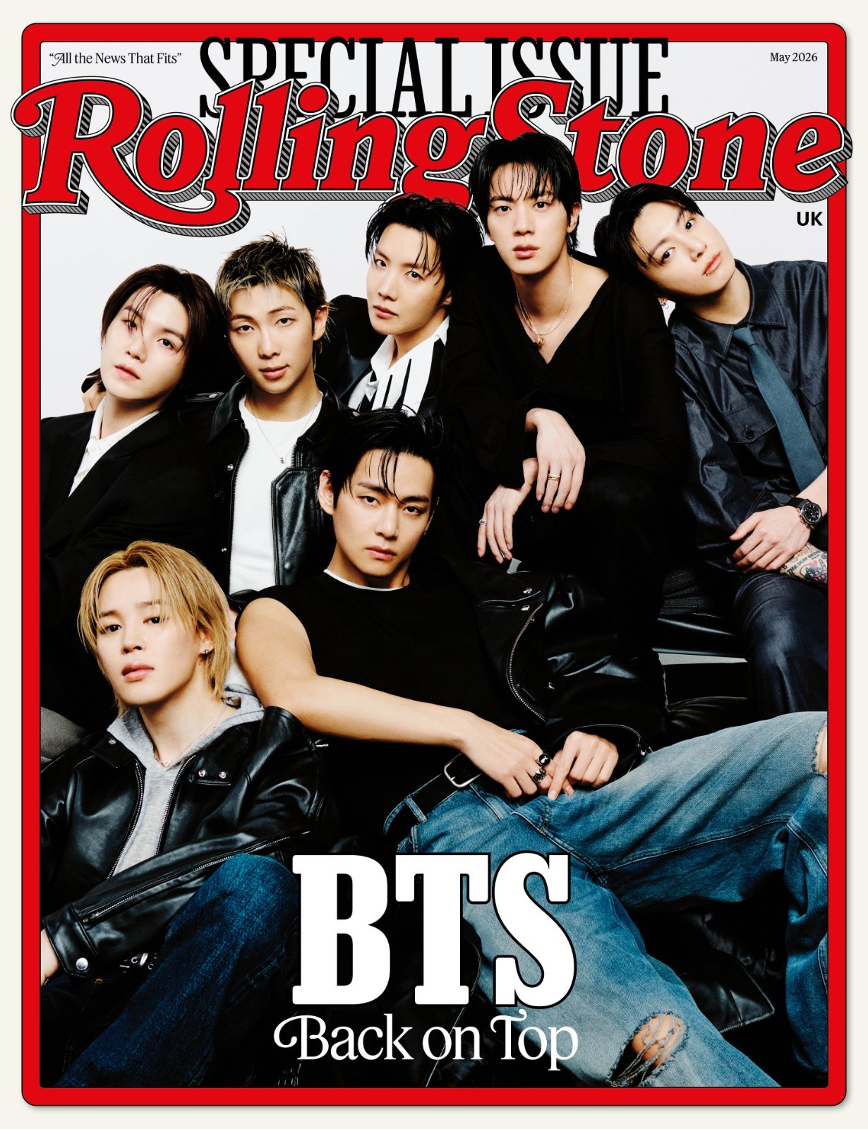 UK Rolling Stone Magazine: BTS, RM, Jung Kook, Suga, Jimin, May 2026 [PRE-ORDER]