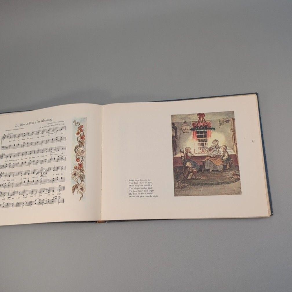 Vintage 1966 Take Joy! Tasha Tudor Christmas Book HC Blue Ex-Lib USA Illustrated