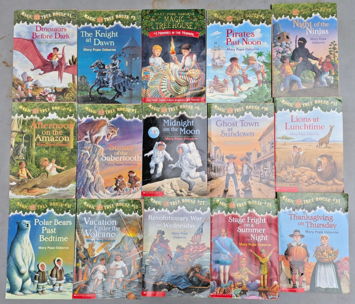 Magic Tree House 15 Book Lot Children&rsquo;s Paperback Chapter Book Lot Osborne