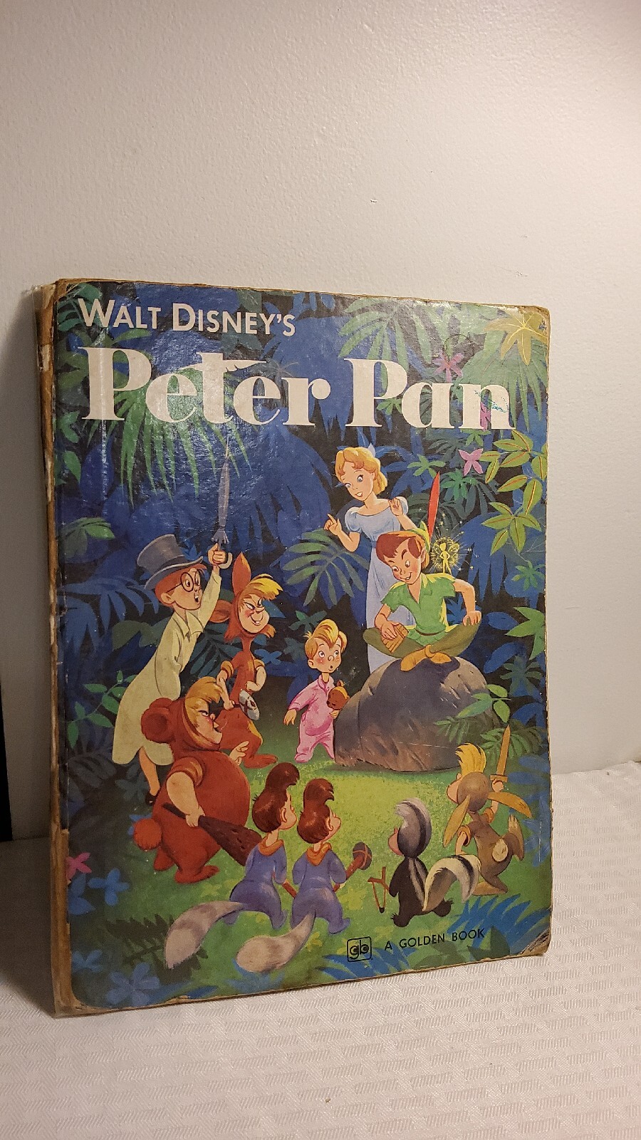 1978 Golden Press Walt Disneys Peter Pan . 9.5 In X 12.5 In.