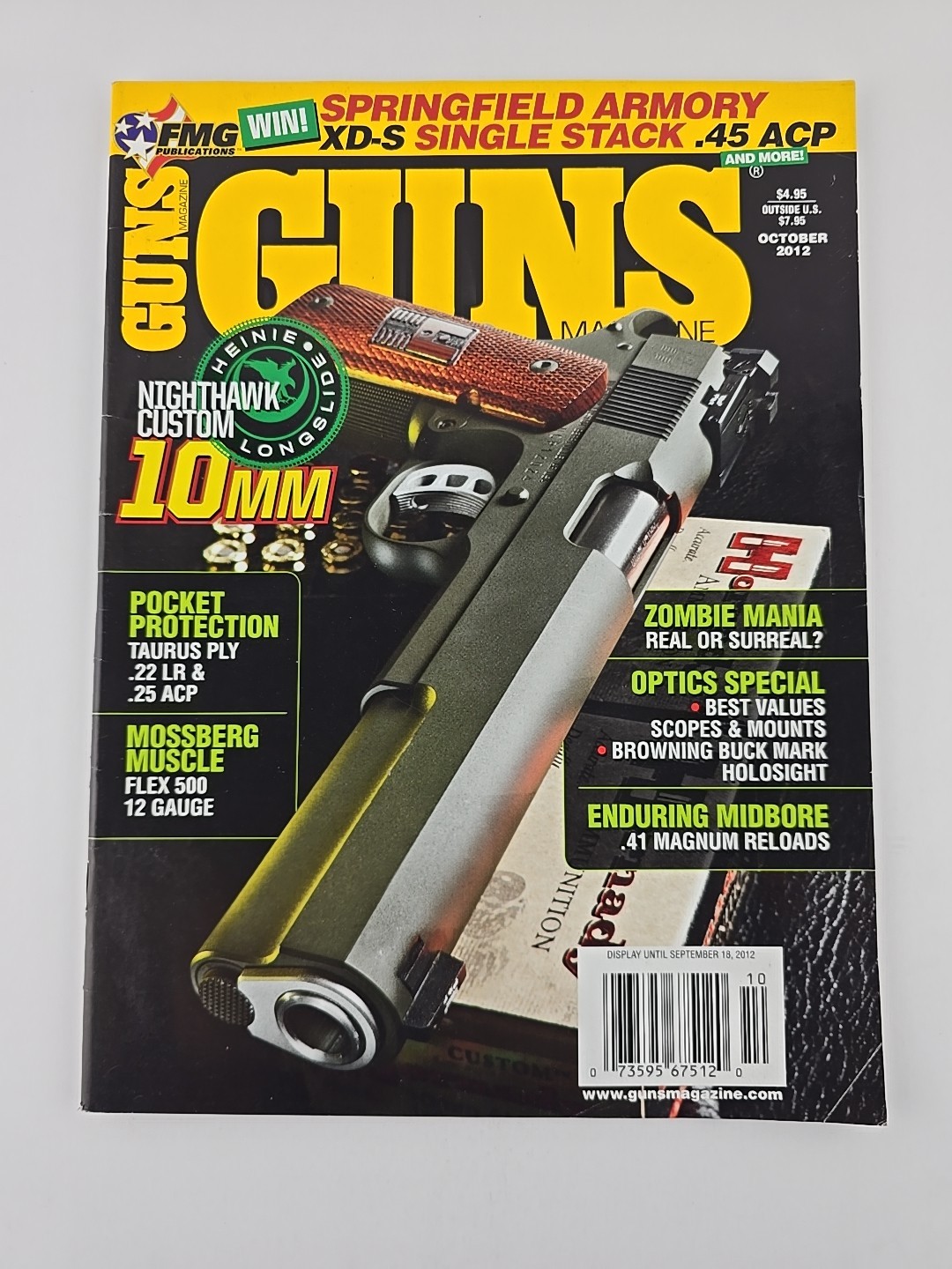 GUNS Magazine Nighthawk Custom 1911 Taurus PLY .22 LR .25 ACP Mossberg 500 AK AR