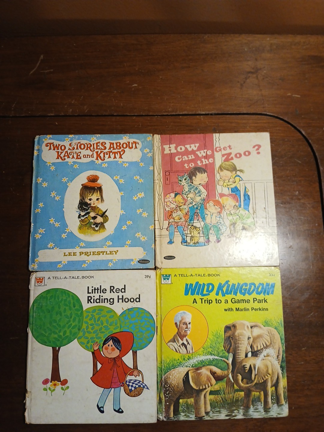 Lot of 4 Whitman Publishing Tell-a-Tale Children&rsquo;s 1960s & 1970s Vintage Books