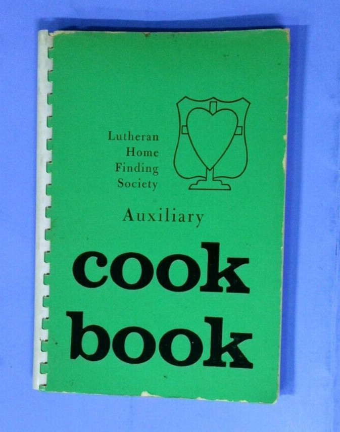 Vintage Iowa Lutheran Home Finding Society Auxiliary Cookbook 194 pages