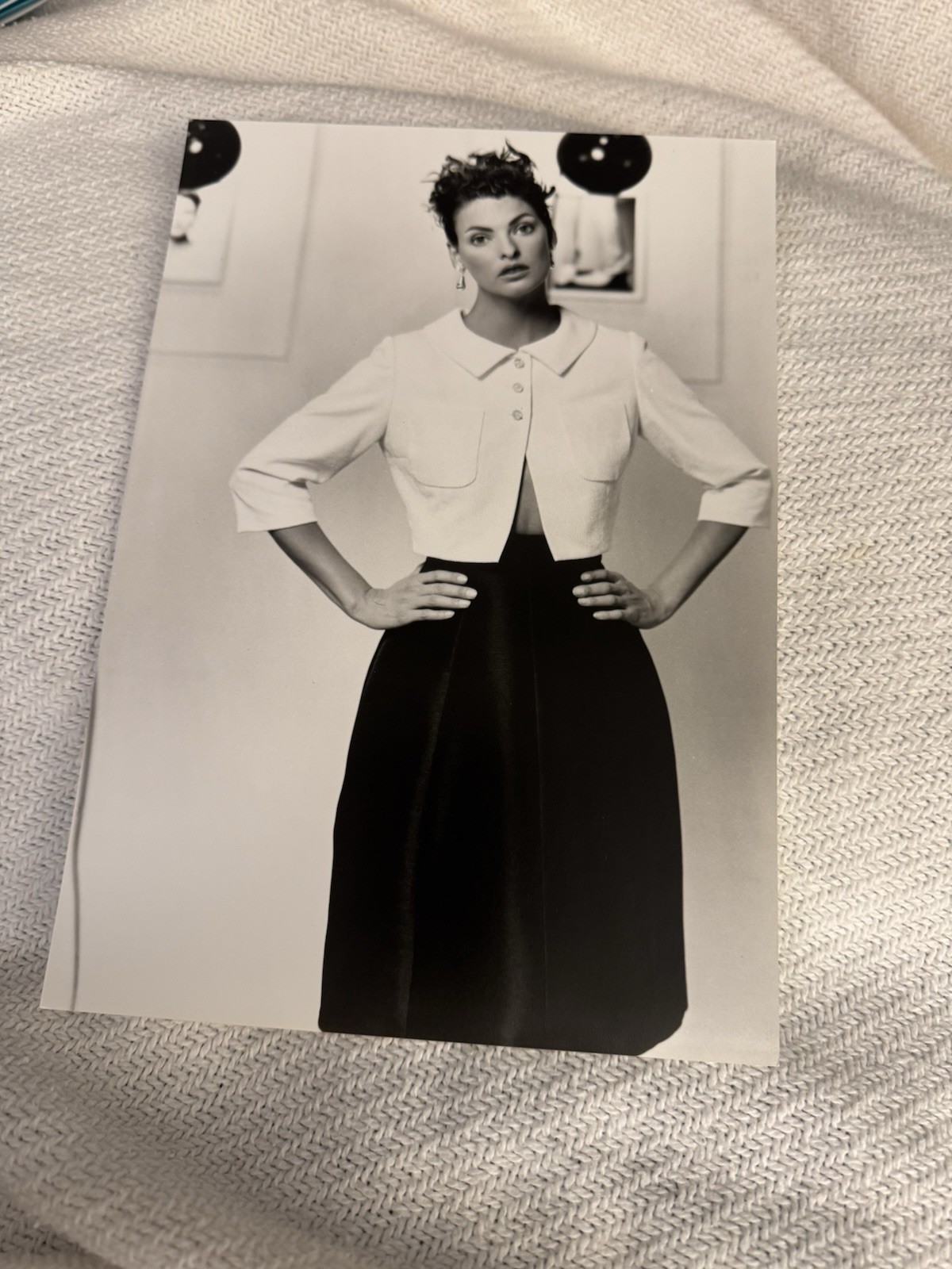 Chloe Runway Spring 1996 Written Invite Linda Evangelista Karl Lagerfeld RARE