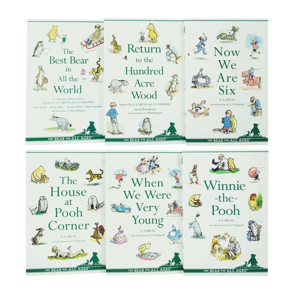 Winnie-The-Pooh Complete 6 Books Collection Paperback – Ages 7+ – By A. A.Milne