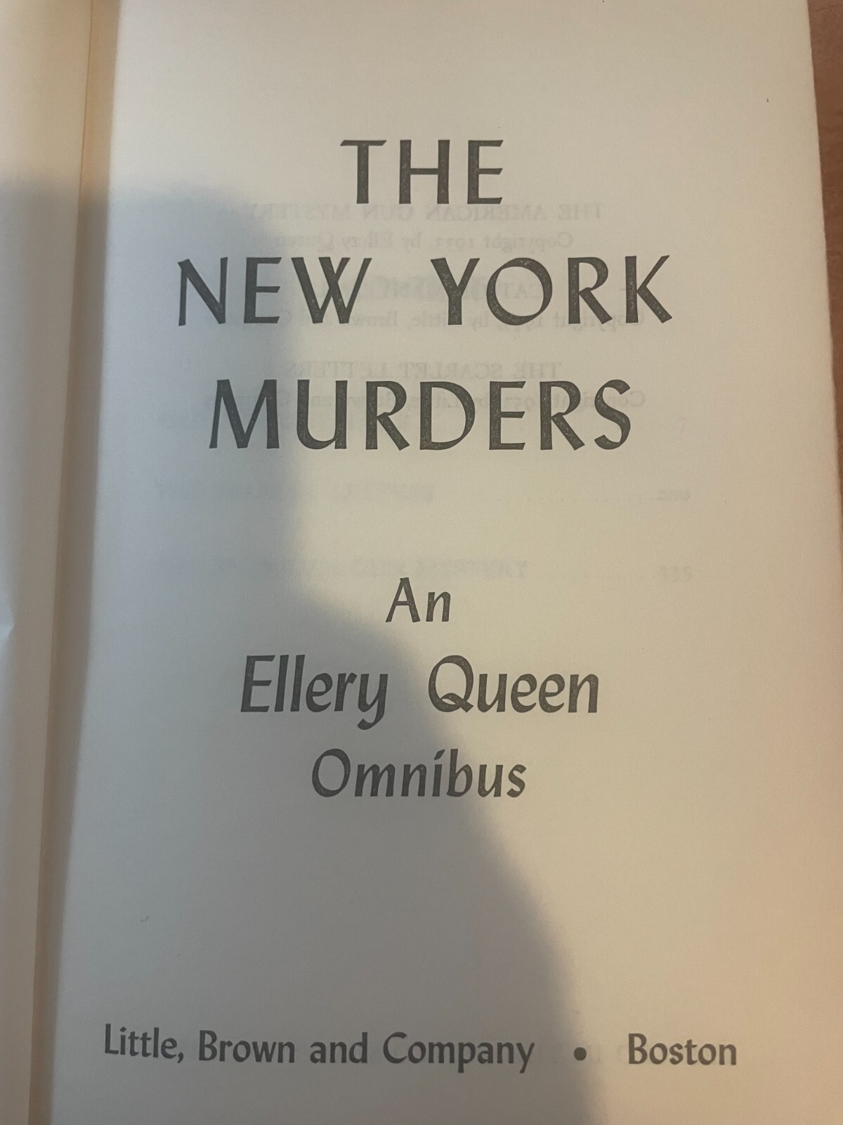 Ellery Queen&rsquo;s The New York Murders. Three Great Novels, 1933-1953, 512 pages