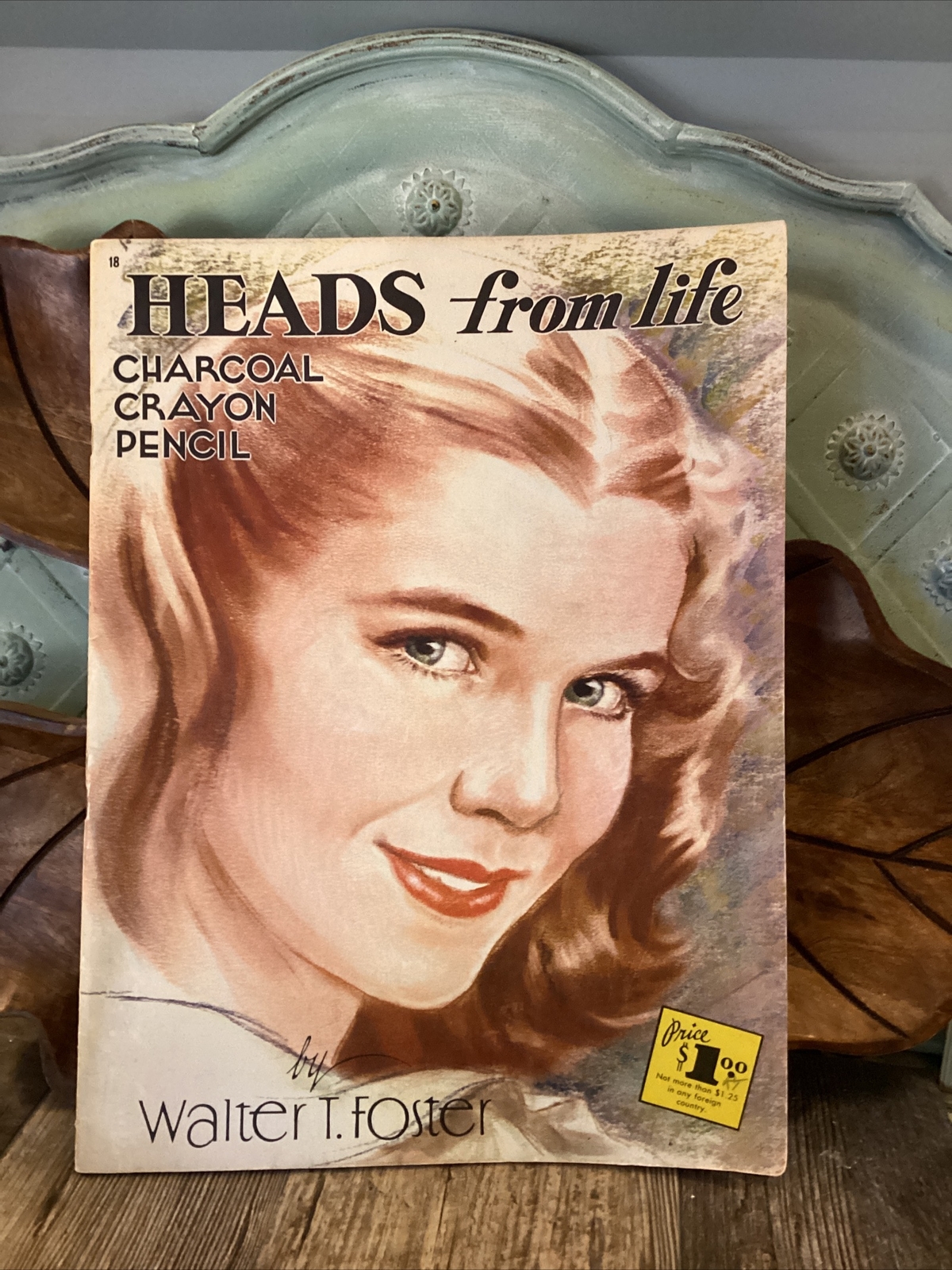 VINTAGE HEADS FROM LIFE BOOK CHARCOAL CRAYON PENCIL Prints For Framing W. Foster