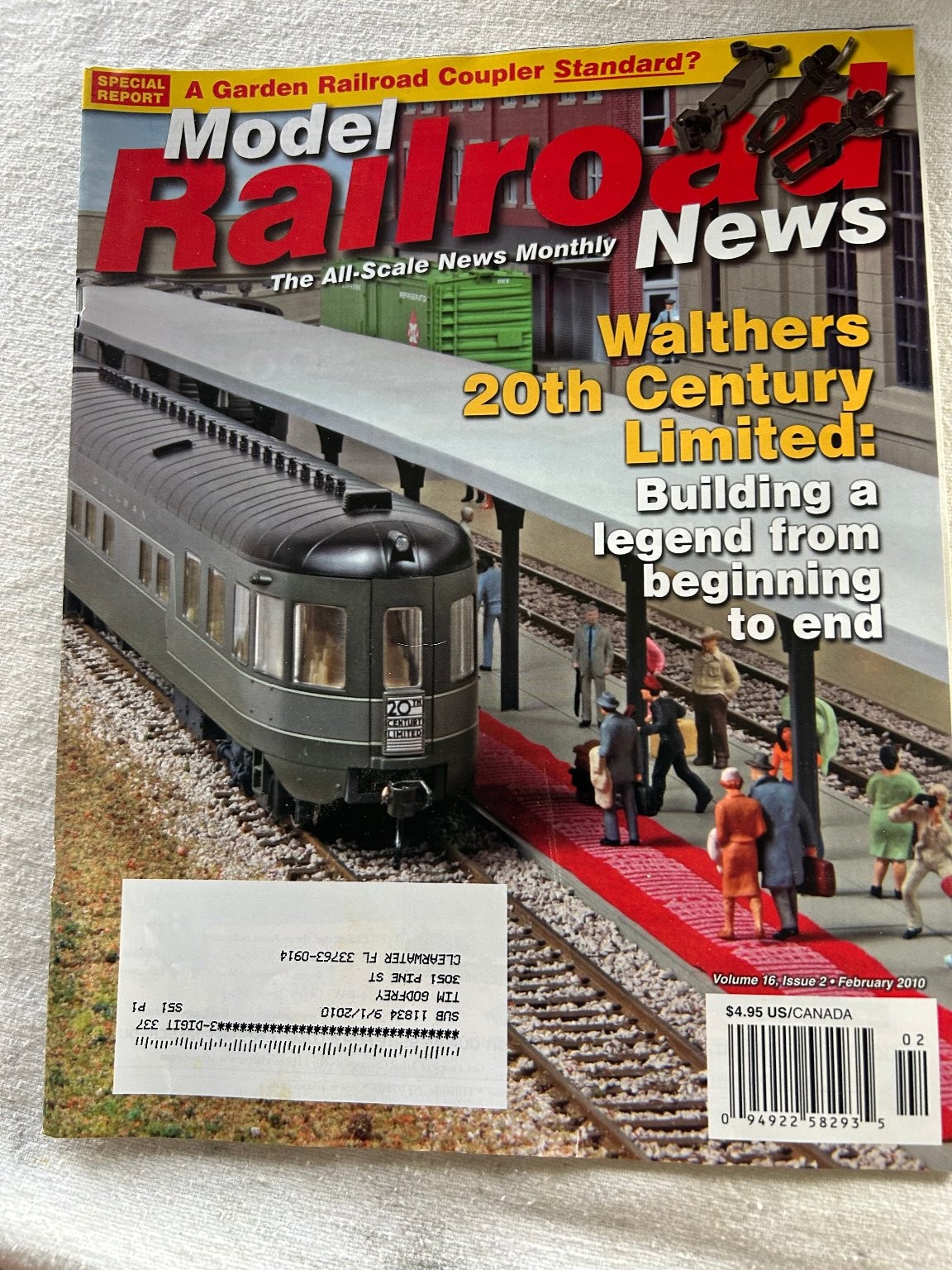 Model Railroad News Magazine Feb 2010 Vol 16 Issue 2 Walthers 20th Century