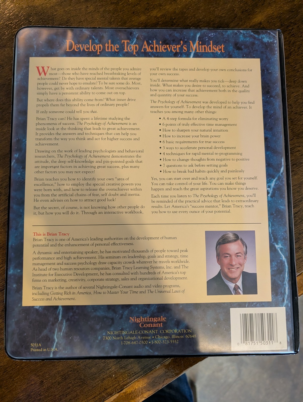 Brian Tracy The Psychology of Achievement 6 Cassette Set Complete