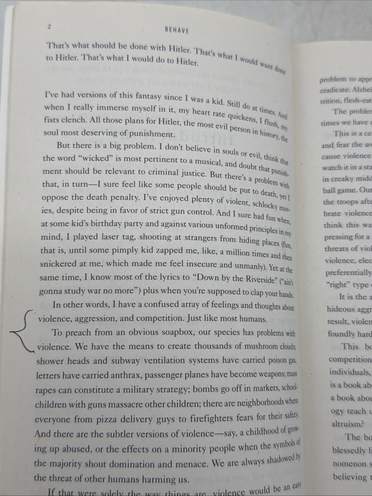 Behave: The Biology of Humans at Our Best and Worst, Sapolsky, Robert M., GOOD