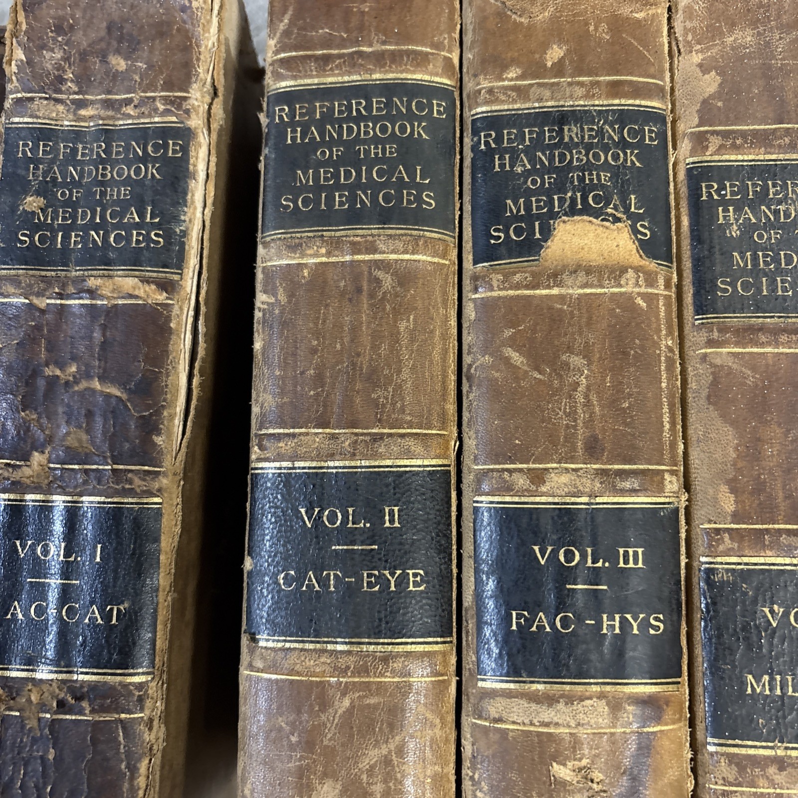 Reference Handbook of Medical Sciences Volumes 1-8 Complete Set Hardcover 1884